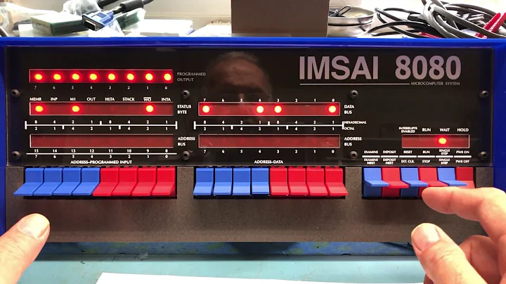 IMSAI 8080 Replica   Part 13   Entering a program using the Front Panel from a HEX listing   STB326