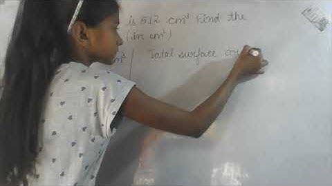 The volume of a cube is 512 cm^3, find the total surface areea