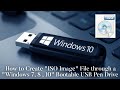 How to create an ISO Image through a bootable USB Pen Drive