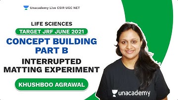 Target JRF June 2021| Concept Building Part B| Interrupted Matting Experiment| Life Science|Khushboo