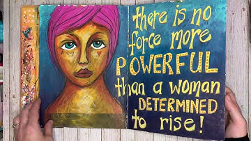 Art Journal Flip Through: large dylusions flip through part 2