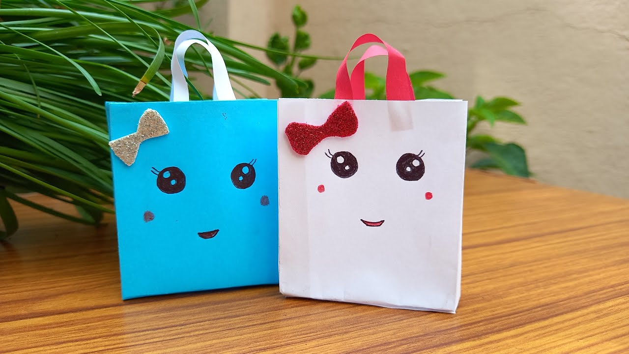 How to make a Paper School Bag // Backpack Origami // Easy Origami ...