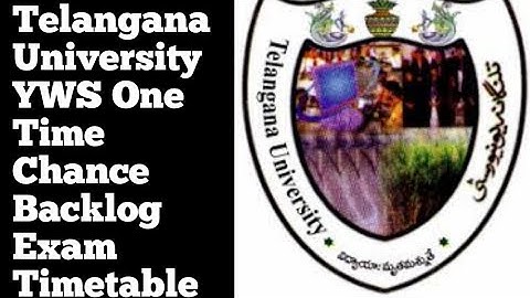 Telangana University YWS One Time Chance Backlog Exam Timetable 2022|TU Degree YWS Exams Timetable