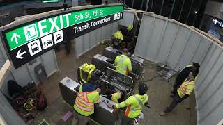 BART Installs New Fare Gates at West Oakland Station