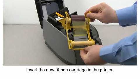 Zebra ZXP Series 3 Card Printer - Installing The Ribbon Cartridge