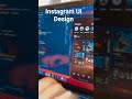 Instagram UI Design in Flutter | Programming Shorts #flutter #shortvideo #youtubeshorts