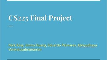 CS225 Final Presentation (Fall 2021 UIUC)