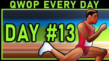 Playing QWOP Every Day Until I Get The World Record - Day 13