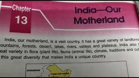 DAV nahan, class 4 , social sciencs,L- 13. India our motherland ( part 8)
