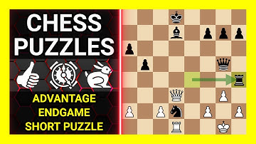 Chess Puzzles to Practice. Themes: Advantage, Endgame, Short puzzle. Learn Chess