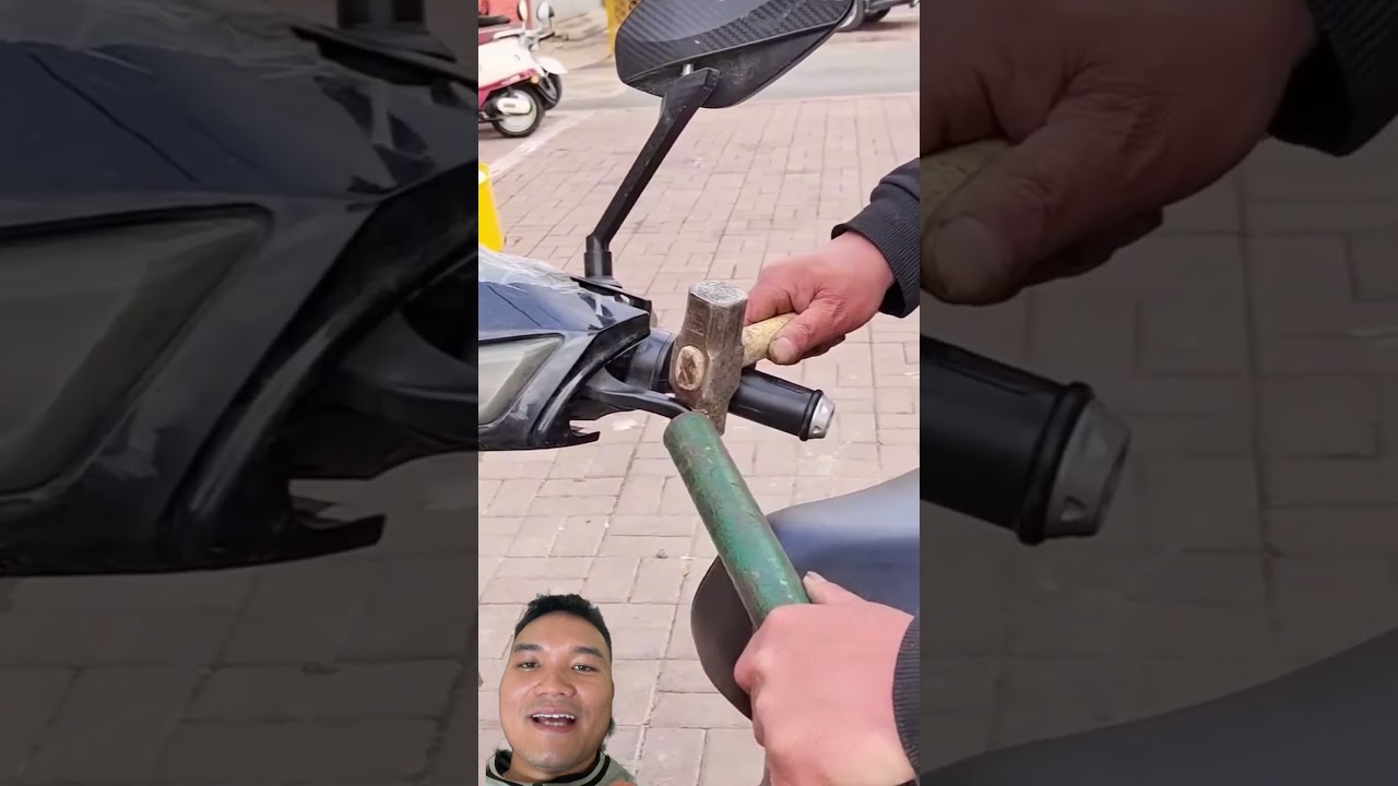 Bẻ Thẳng Tay Phanh Xe Máy #automobile