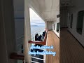 Enjoying a peaceful walk around the ship while taking in the views!
