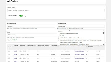 How to use advanced search Shopify Orders with Notify Rush