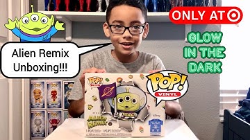 New Target Alien Remix Buzz Lightyear Glow in the dark Funko Pop and Alien Remix Tee UNBOXING