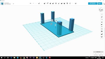 Design TABLE in 123D CAD