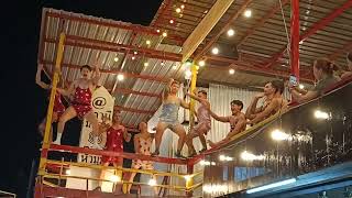 Dancing Thai Guys at Sathaneemeehoi Restaurant in Huamum Market, Bangkok, Thailand