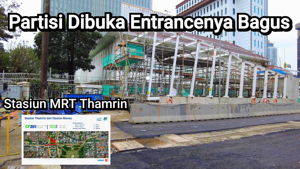 Cakep!! Entrance Calon MRT Thamrin Sudah Terlihat Sekarang