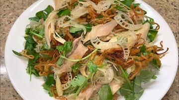 Gỏi Gà Chuối Cây - Young banana tree chicken salad