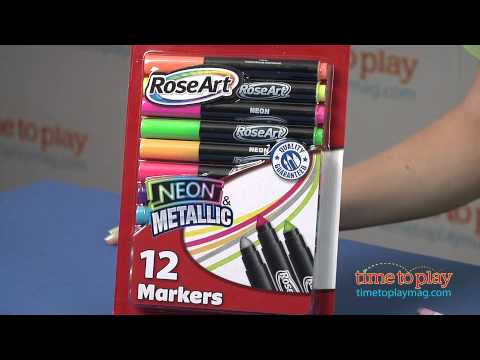 RoseArt Sidewalk Chalk Paint Neon Markers