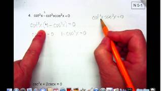 N5 1  Solving Trig Equations by Factoring