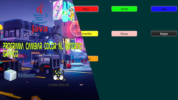 NETBEANS JAVA「 PROGRAMA DE CAMBIAR COLOR AL ENTORNO GRAFICO CON BOTONES 」
