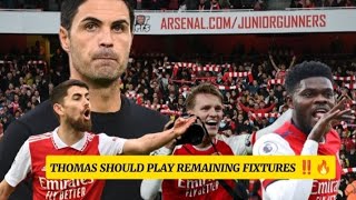 REASON WHY ⚠️ ARSENAL FANS WANTS ARTETA  TO PLAY 🔥PARTEY IN REMAINING FIXTURES ‼️