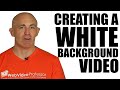 How to shoot a video with an infinite white screen background