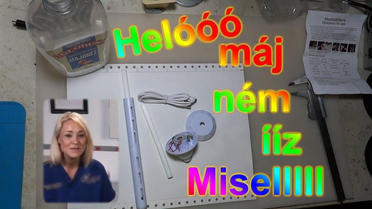Piezoelektromos párásító 💦 bemutatása,  ⛫💨 tervek módosításra
