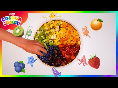 Colour Wheel Fruit Make | Kids Learn Colours | Colourblocks