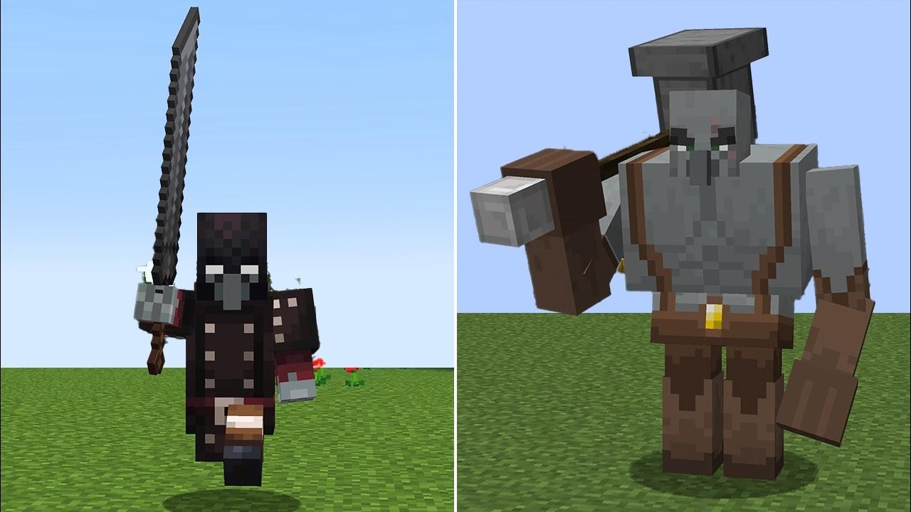 a mod with pillager raids you've never seen before YouTube