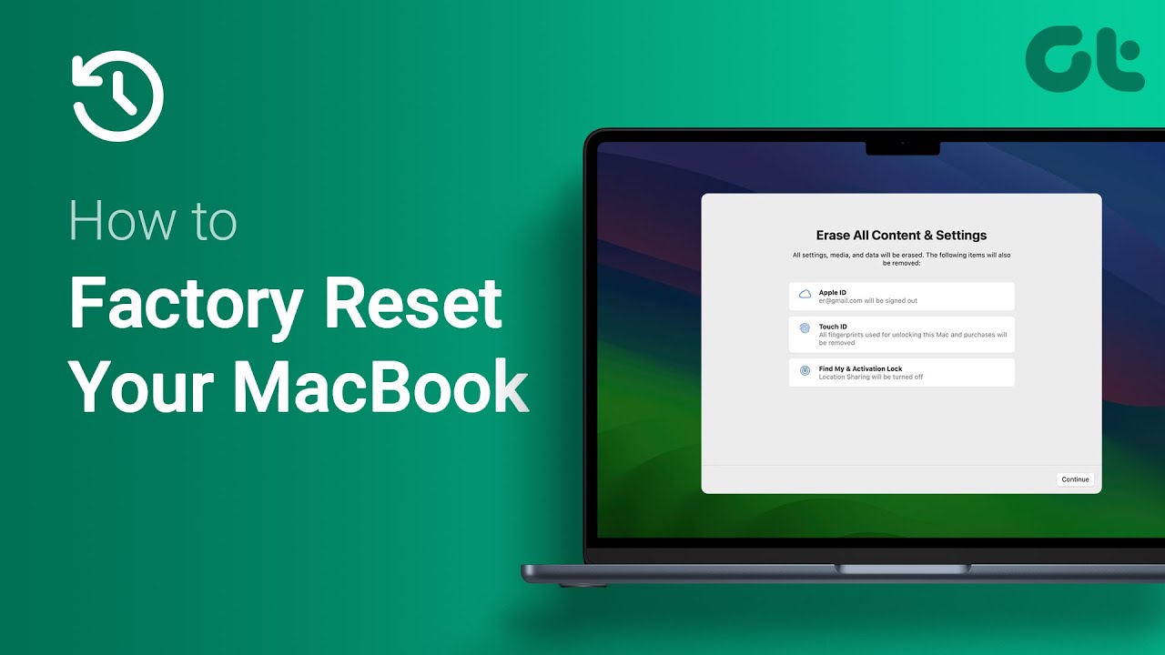 How to Factory Reset Your MacBook | What Can Factory Reset do to Your ...