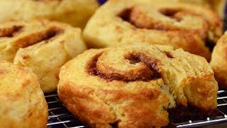 Cinnamon Roll Scones Recipe Demonstration  Joyofbaking.com