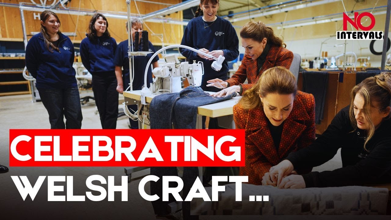 Принцесса Кейт посетила историческую валлийскую текстильную фабрику | Новости развлечений | Без п...