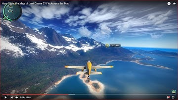 HOW BIG IS THE MAP in Just Cause 2? Fly Across the Map