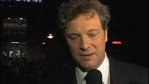 Colin Firth on the red carpet of A Single Man
