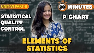 P-Chart| Statistical Quality Control| Statistics Unit-VI (Part-2)| Complete Explanation