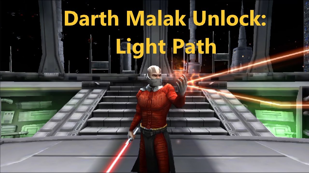 Star Showdown (How to beat Light Path Darth Malak unlock) YouTube