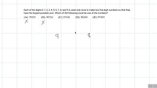 Live Solve #275: 2012 AMC 8 Problem 16