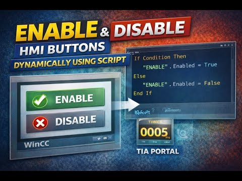 How to Enable and Disable HMI Buttons Using VBScript | WinCC TIA Portal ...