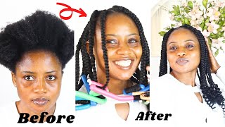 TUPO 1 INSPIRED BRAIDS TUTORIAL With Curly Ends /Beginner Friendly /Protective Style