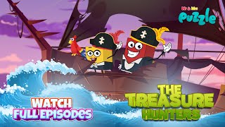 Mr&Mrs Puzzle | S1-EP02 The Treasure Hunters | Funny Cartoons for Kids