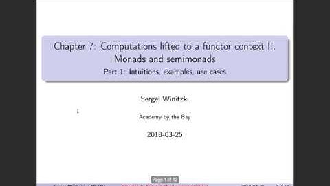 Summary for: Functional programming, Chapter 7, part 1