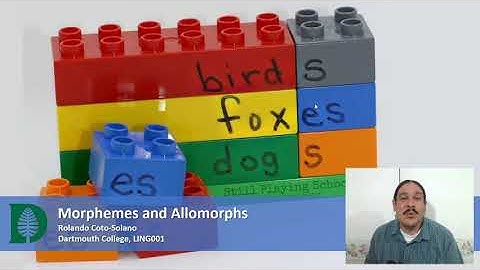 Morphemes and Allomorphs (IntroLing 2020F.W04.04)