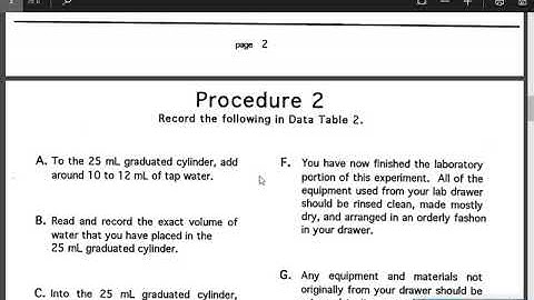 Pre Lab Video  Density of an Unknown Metal