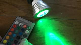 RGB 16色マルチカラー 3W LEDスポットライト  spotlihgt