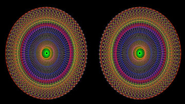 3D Mandala-A Symmetrical Morph With Rotation, Patterns 27-28-27