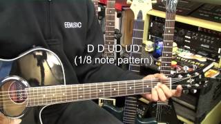 Guitar Strumming Pattern Tutorial #248 In The Style Of Sia Lesson @EricBlackmonGuitar