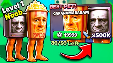 Starting Over as NOOB with EVERY NEW OP PET in Brainrot Evolution! (Roblox)
