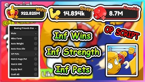 [OP] Roblox Boxing Friends Simulator Script - Infinite Wins | Fast Farm
