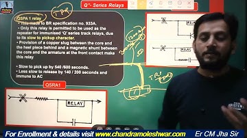 Pro Why QSPA 1 or QSRA 1 Relays in Signalling circuit in Railway Signaling by CMJha Academy